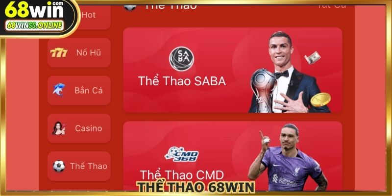 Thể thao 68WIN mang đến hàng trăm sự kiện mỗi ngày